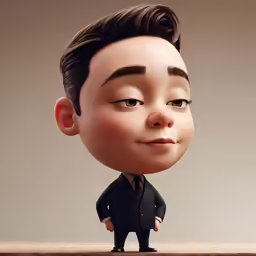 cartoon animated style character for advertising purposes
