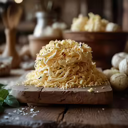 a bunch of noodles sitting on top of a table