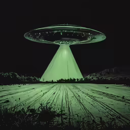 an alien looking structure on a black sky background