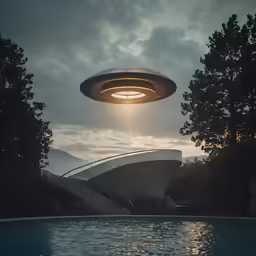 the floating object is floating in the water