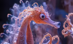 a very cute looking dragon near some very pretty decorations