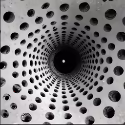 an image of a black and white picture of a hole
