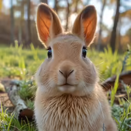 the rabbit is waiting for his owner to help