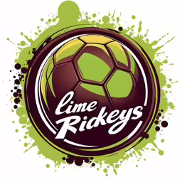 an logo for a game in a green and red circle