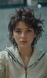 a close up of a person wearing a shirt