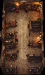 a panoramic view of an apartment living room from the second floor