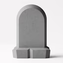 a cement object with a large gray arch