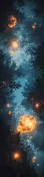 close up photo of night lights reflecting in water