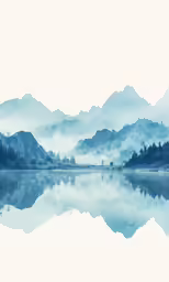 the water in the mountains is reflecting the sky