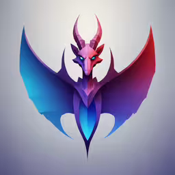 an abstract artwork with a dragon