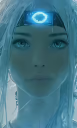 a beautiful young woman with ice holding up a cell phone