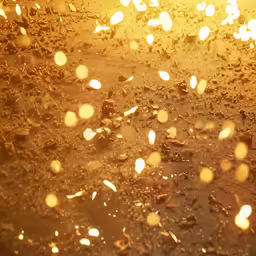 a bunch of rain drops in the sun light