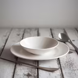 there are a few bowls on top of the table