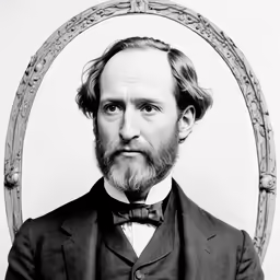 a man with a beard is in a suit