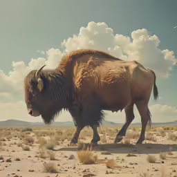 there is an animal that is walking in the dirt