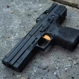 an ar - 15 with its rear light and side sights removed
