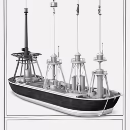 an image of a ship with a few sails
