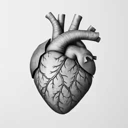 the anatomy of the heart, as seen from above