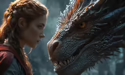 game of thrones character with a dragon
