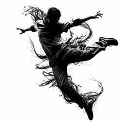 the man is kicking the soccer ball with his legs