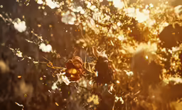 blurry photograph of a branch of a tree