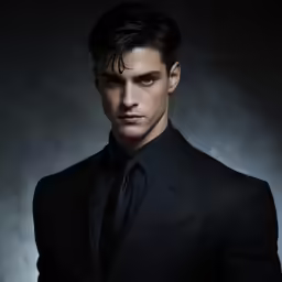 a man in a suit posing for a photo