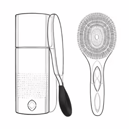 an illustration of two different items that appear to be from the past