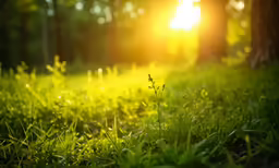 an image of the sun shining on the grass