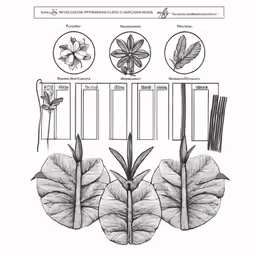 a diagram of the stages of the leaf plant