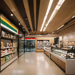 a store with an enormous variety of products in the back