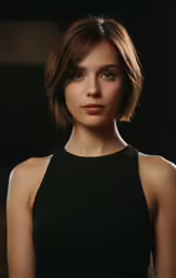 a woman is dressed nicely, and poses for a photo