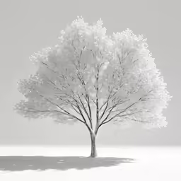 a black and white photo of a tree