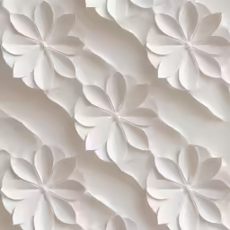 the paper flowers are arranged together to create the illusion