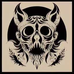 a tattoo art work in black and white