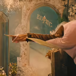 a harry potter fan casting her spell book