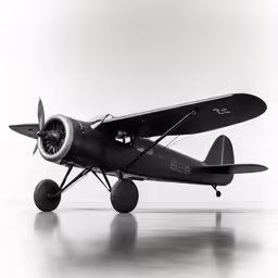 a small air plane sitting on top of a floor