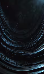 an abstract photo with many curved lights,an artistic photo of many circles of random shapes