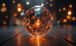 a light shining through an open diamond
