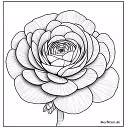 a black and white image of an artistic flower