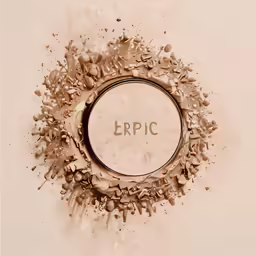 a circle made from brown objects in the middle of it