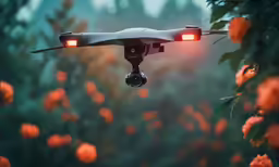a small remote controlled air plane flying