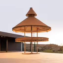 a picture of some lights inside a place called the desert