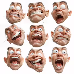 many mouths open and eyes are being viewed