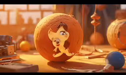 a 3d rendered animation of a squirrel dancing