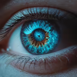 blue eyes and a close up of the iris