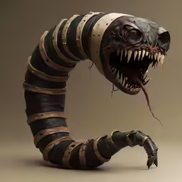 this snake is in 3d and is very creepy