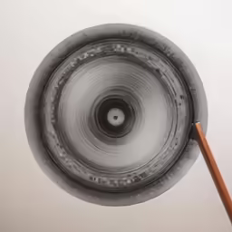 an illustration shows a spiral gray bowl with a wooden stick sticking out