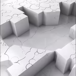 a photo of a white abstract background with small objects
