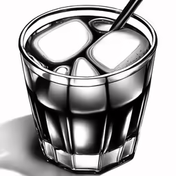 a glass with two glasses inside of it