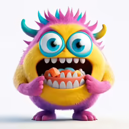 a very funny looking creature with big eyes